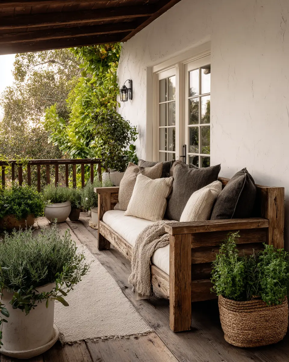Family-Friendly Farmhouse Balcony Decor Ideas