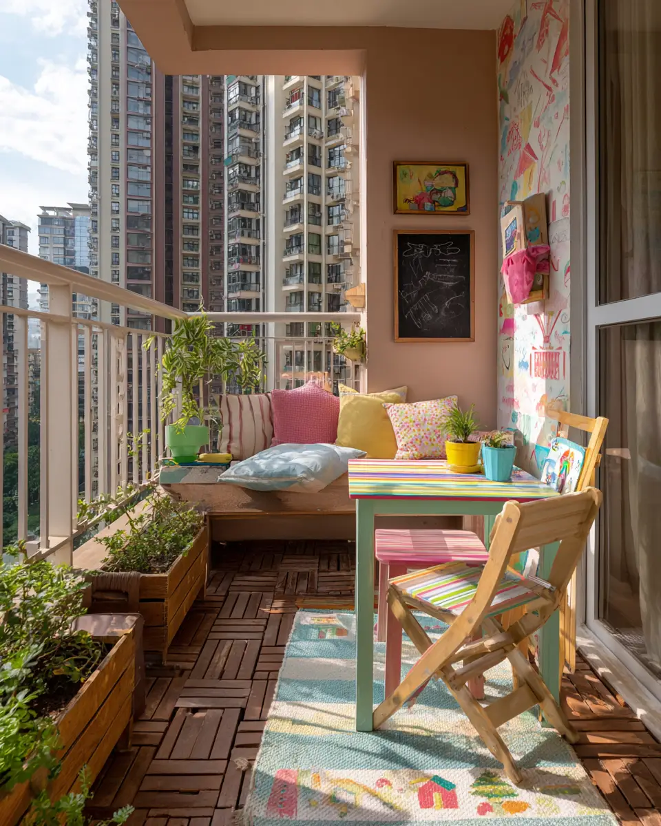 Family-Friendly Farmhouse Balcony Decor Ideas