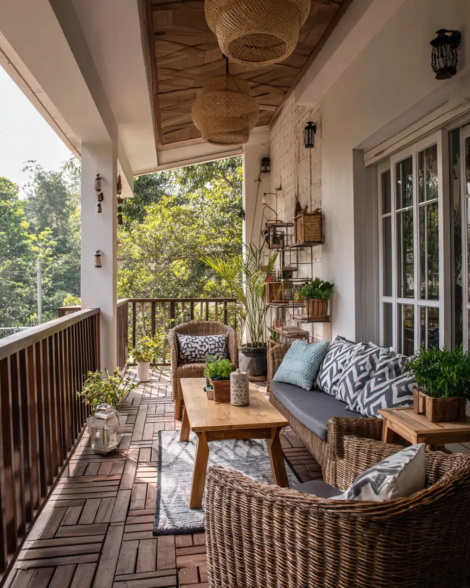 Family-Friendly Farmhouse Balcony Decor Ideas
