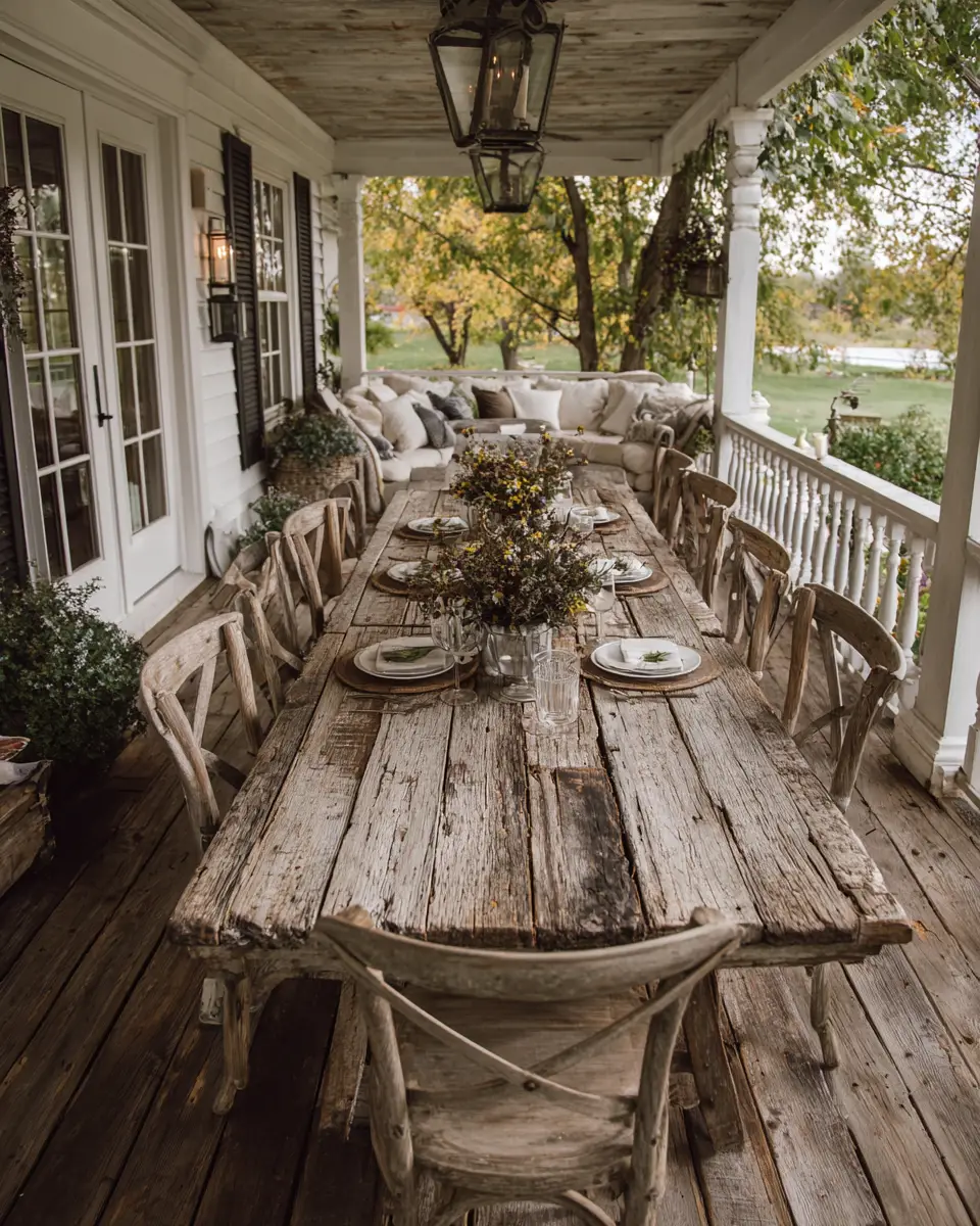 Family-Friendly Farmhouse Balcony Decor Ideas