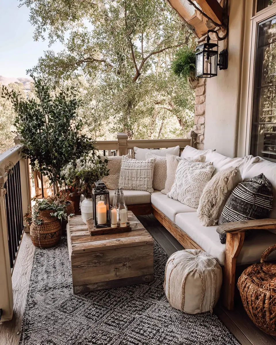 Family-Friendly Farmhouse Balcony Decor Ideas