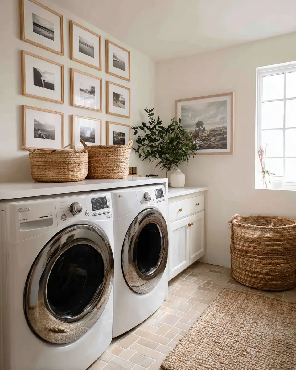 Family-Friendly Scandinavian Laundry Room Decor Ideas