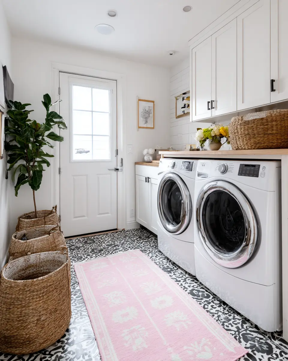 Family-Friendly Scandinavian Laundry Room Decor Ideas