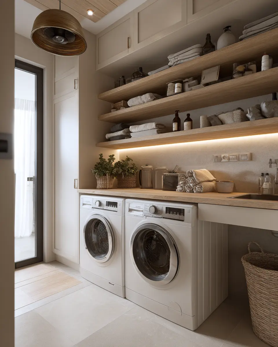 Family-Friendly Scandinavian Laundry Room Decor Ideas