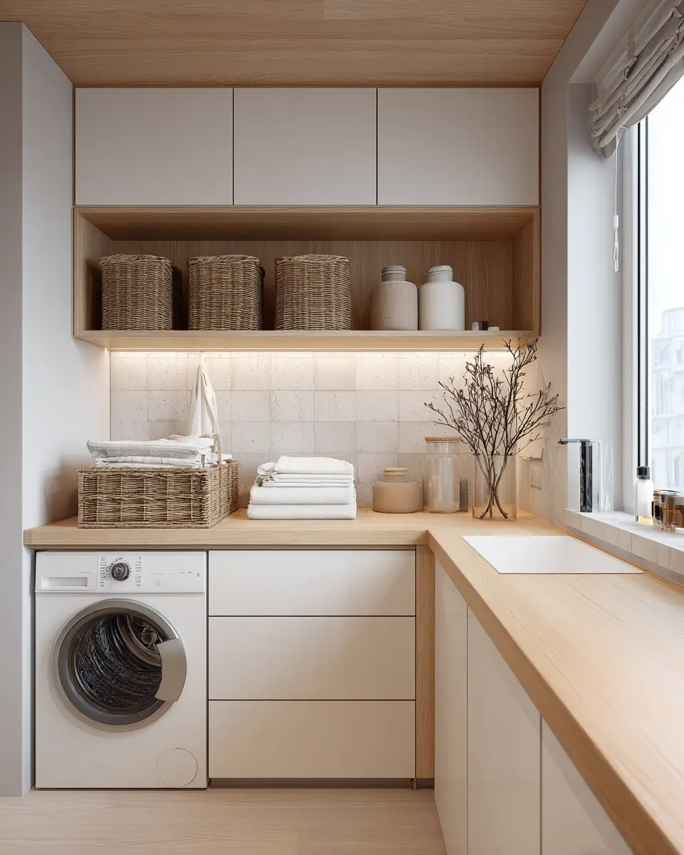 Family-Friendly Scandinavian Laundry Room Decor Ideas