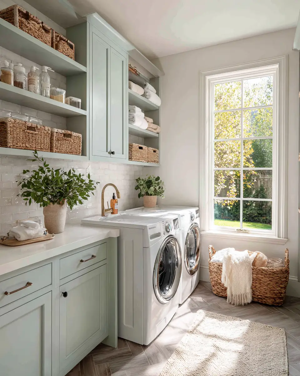 Family-Friendly Scandinavian Laundry Room Decor Ideas