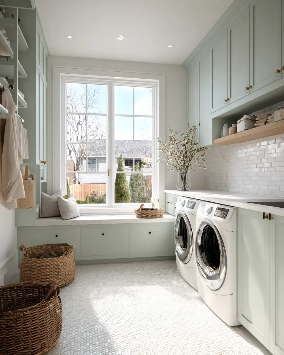 Family-Friendly Scandinavian Laundry Room Decor Ideas