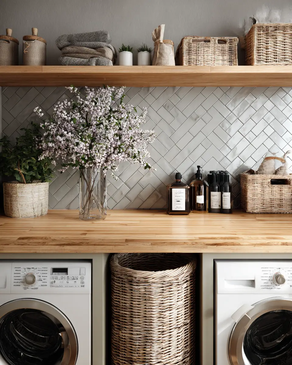 Family-Friendly Scandinavian Laundry Room Decor Ideas