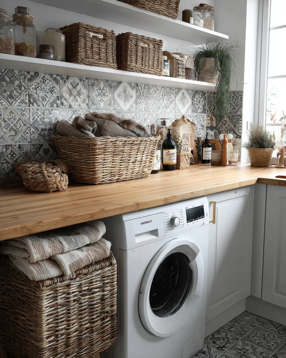 Family-Friendly Scandinavian Laundry Room Decor Ideas