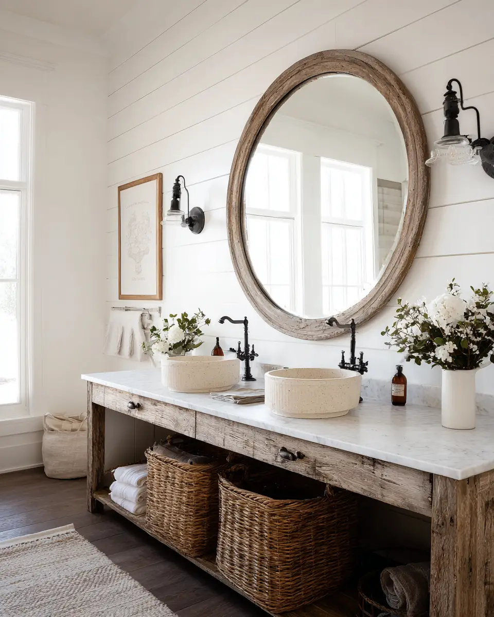 Farmhouse Bathroom Decor Ideas