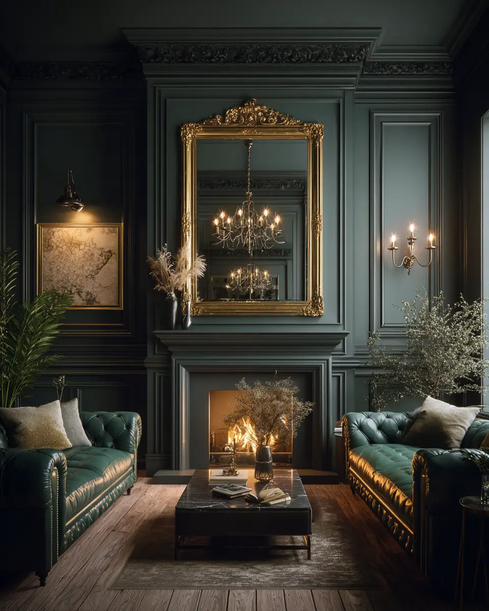 Forest Green Living Room Decor Ideas