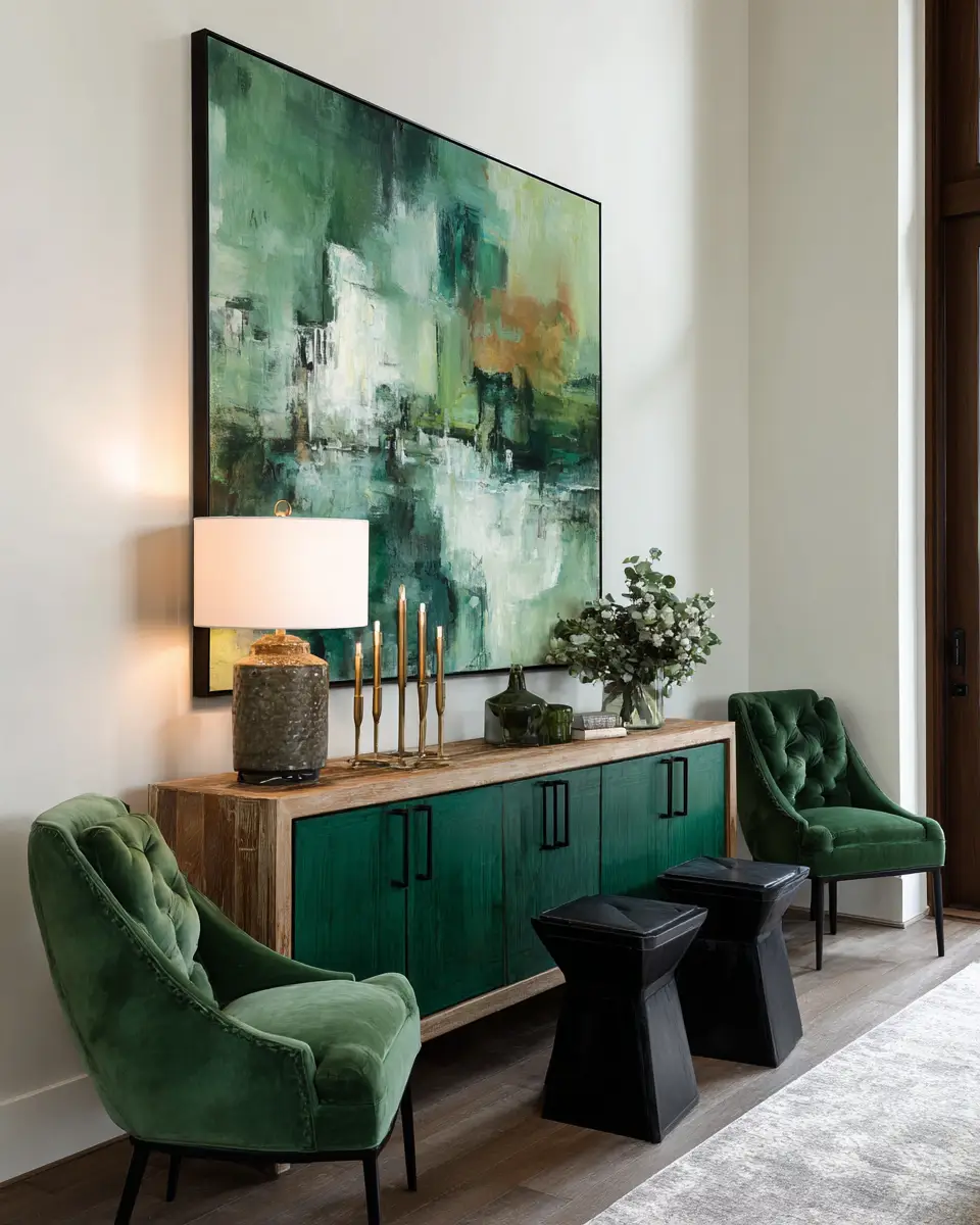 Forest Green Living Room Decor Ideas