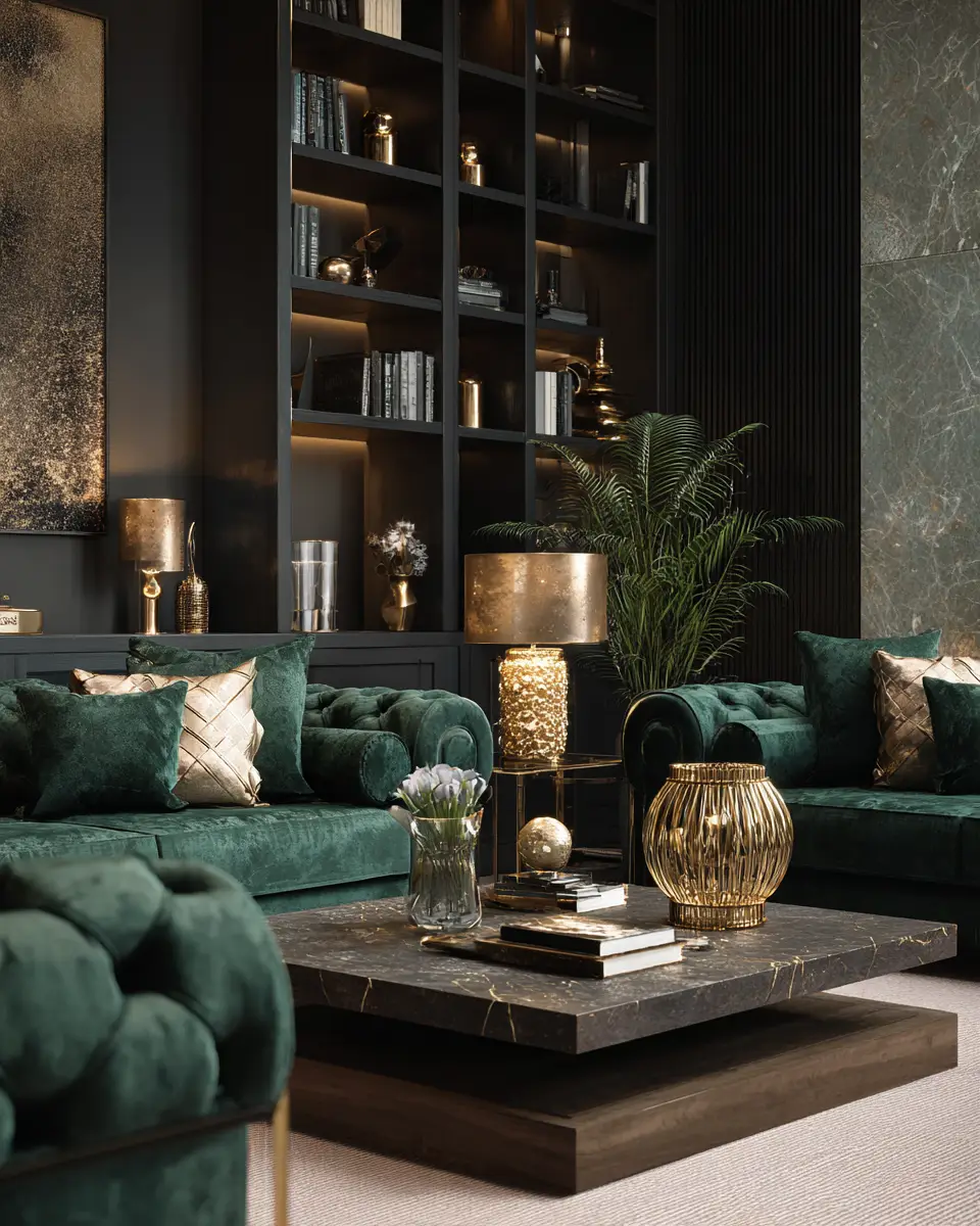 Forest Green Living Room Decor Ideas