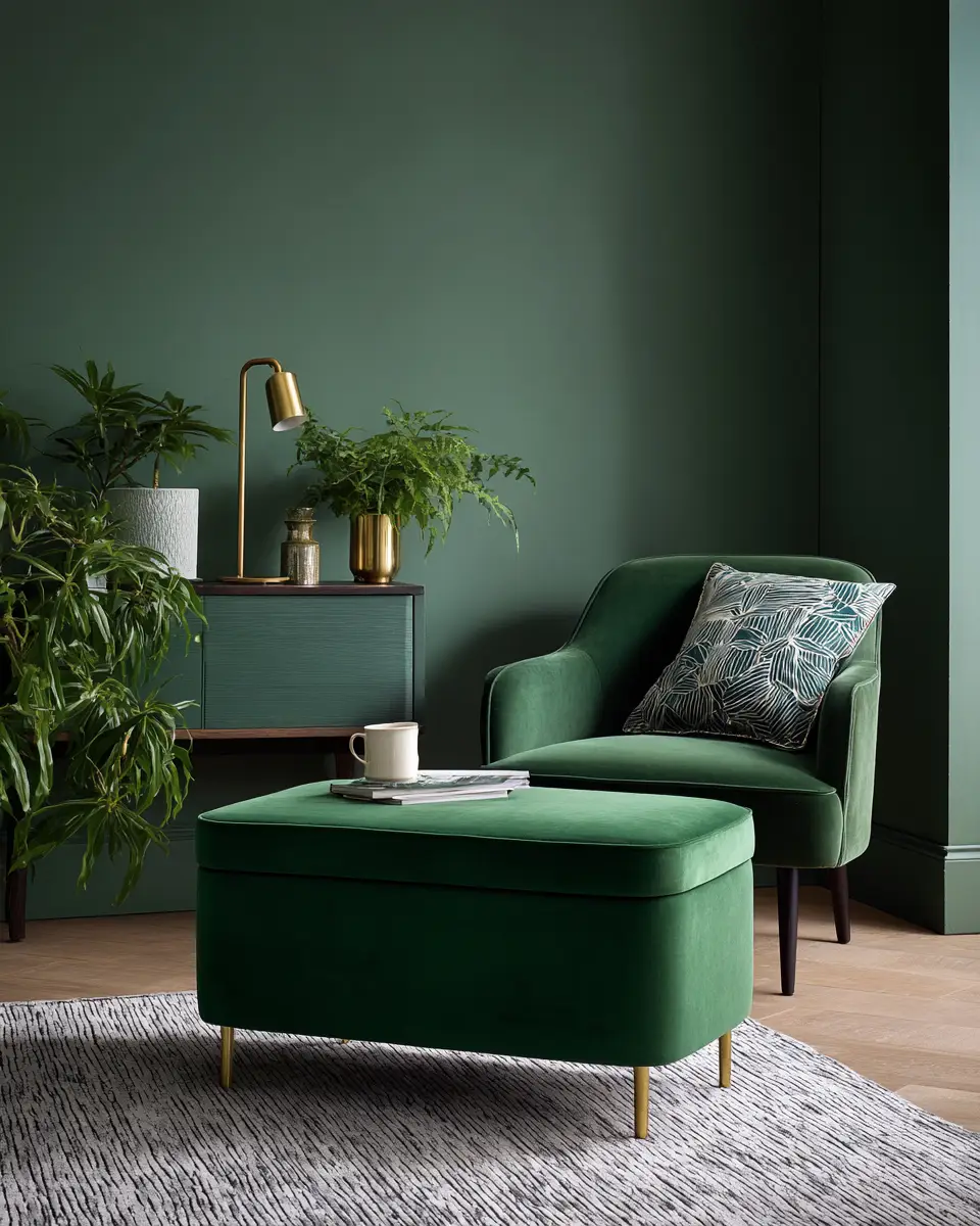 Forest Green Living Room Decor Ideas