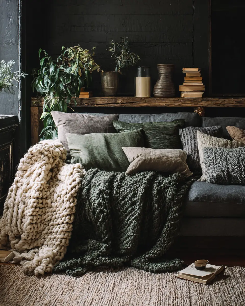 Forest Green Living Room Decor Ideas