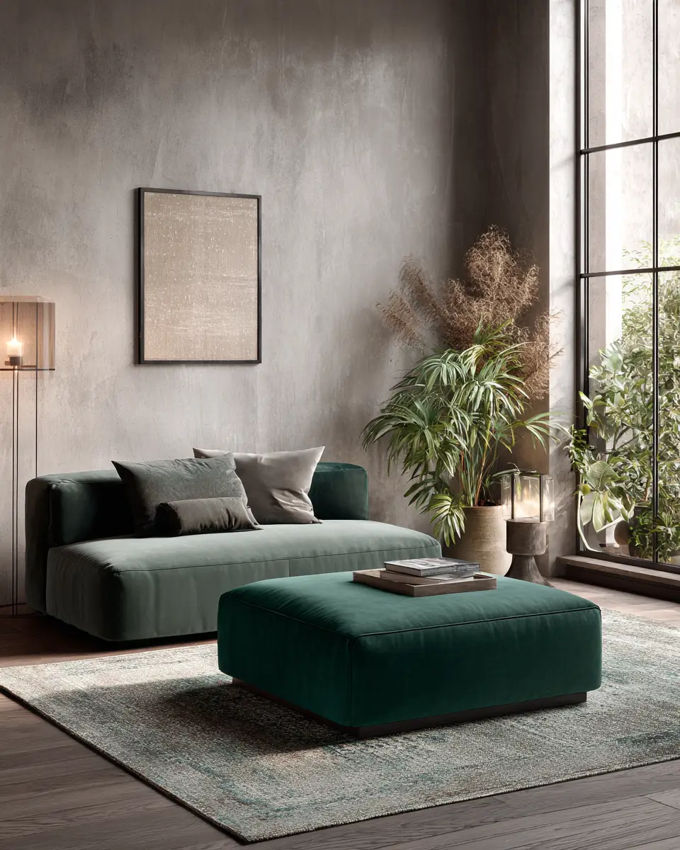 Forest Green Living Room Decor Ideas