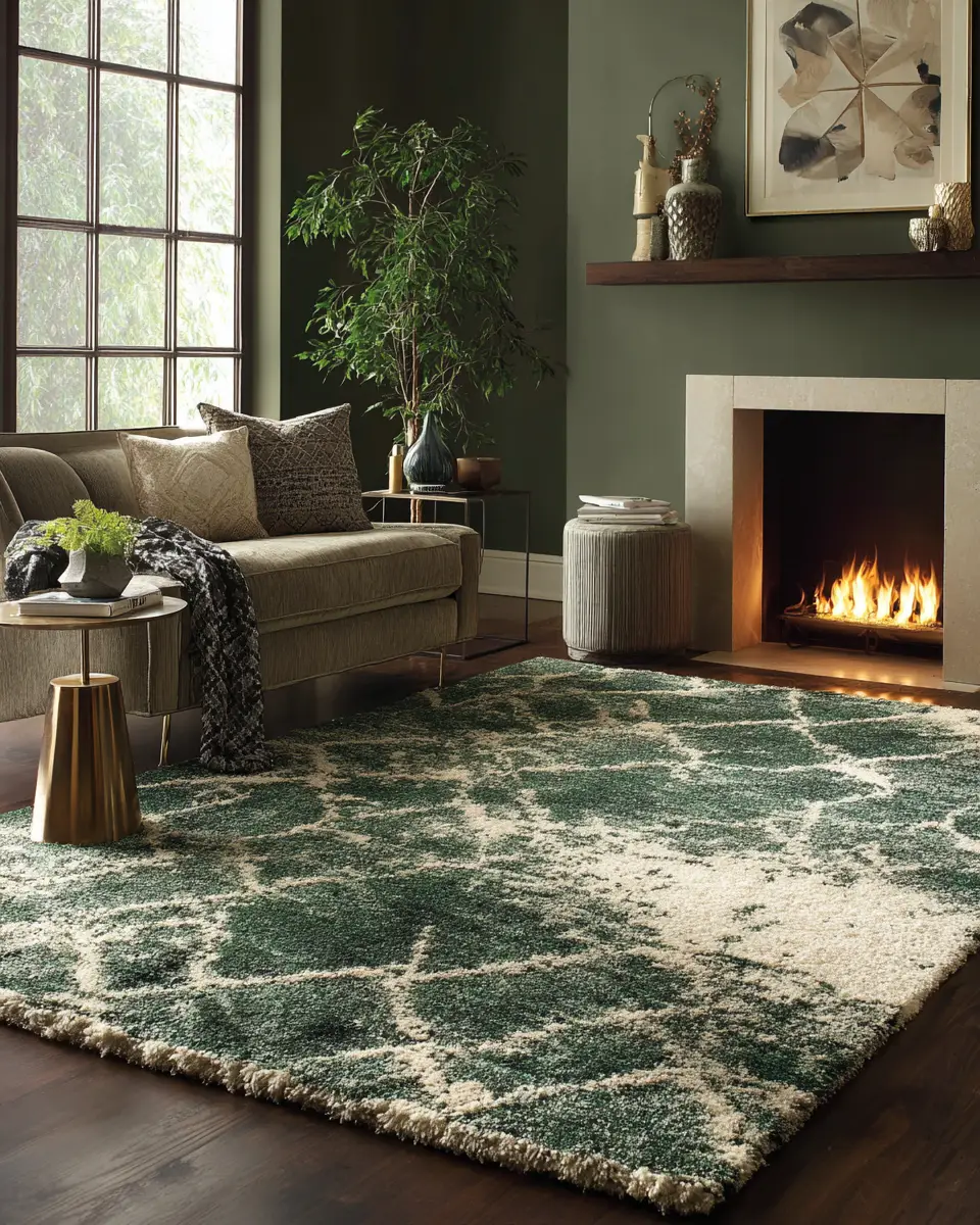 Forest Green Living Room Decor Ideas