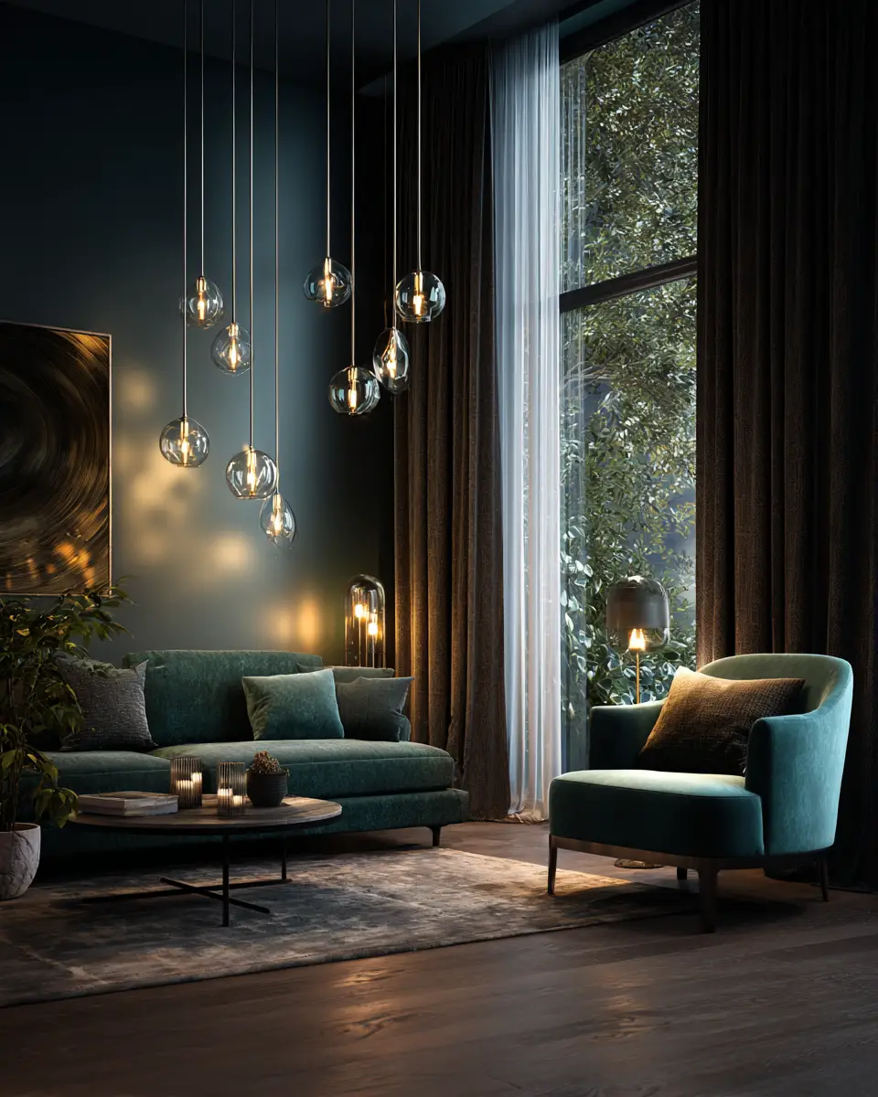 Forest Green Living Room Decor Ideas