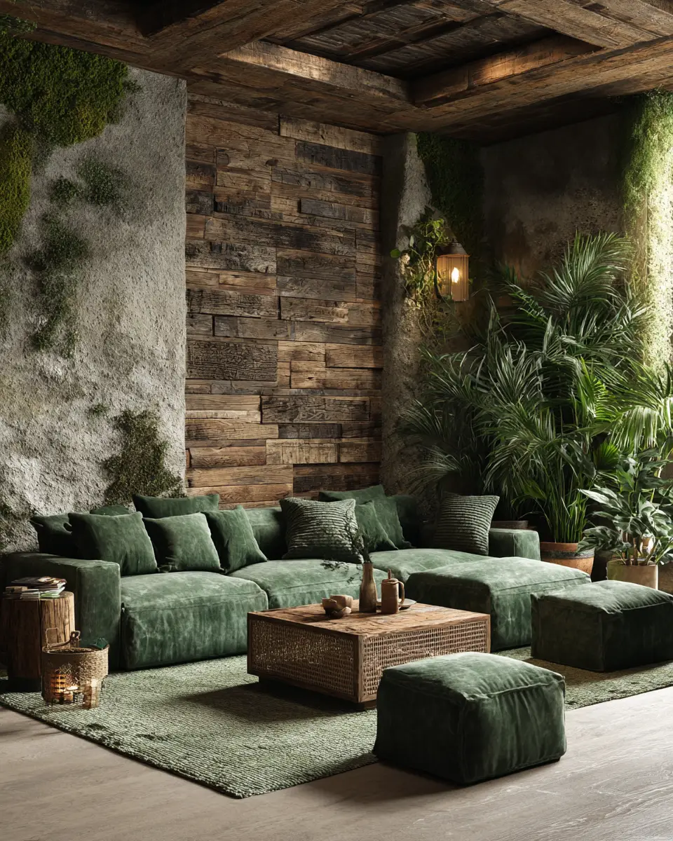 Forest Green Living Room Decor Ideas