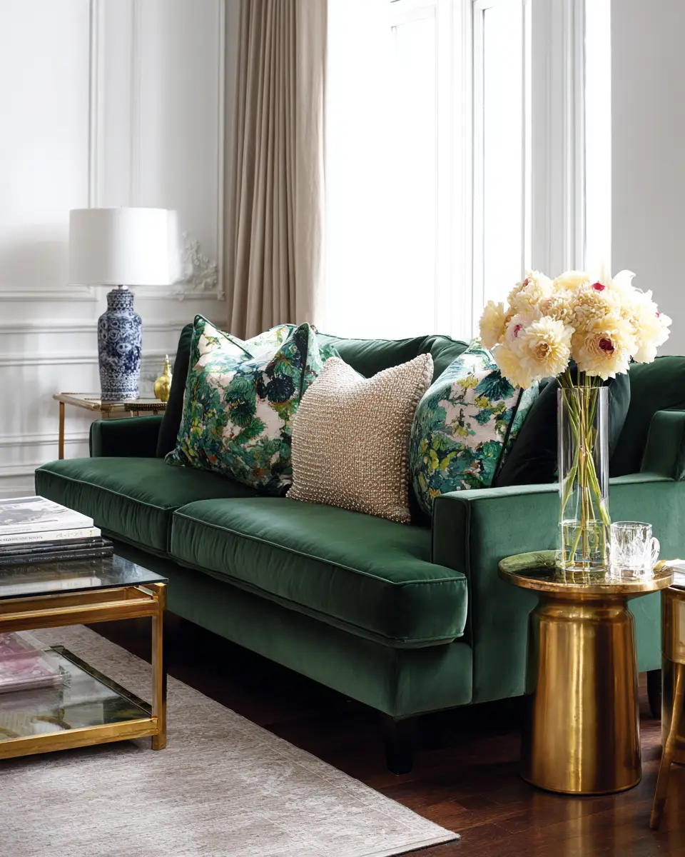 Forest Green Living Room Decor Ideas