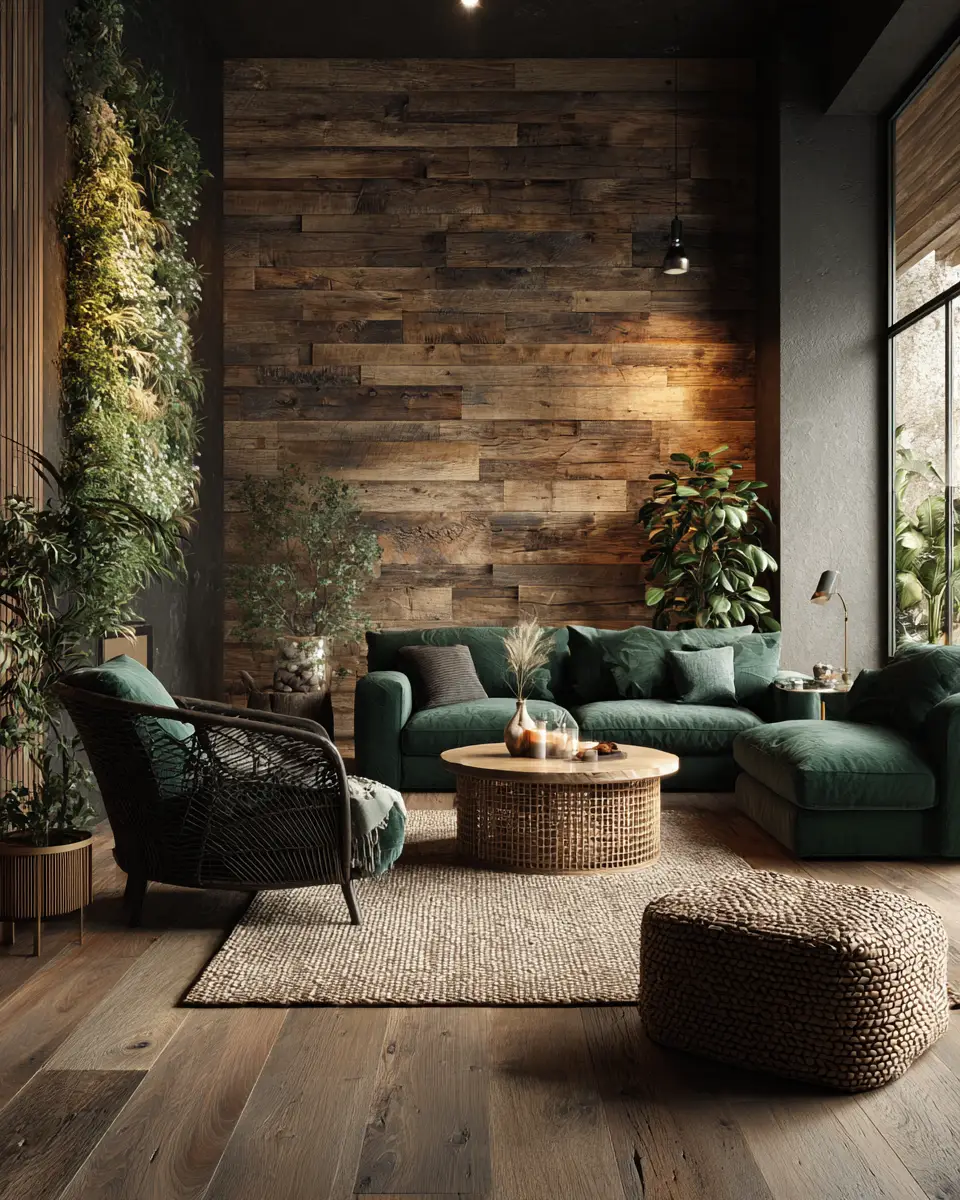 Forest Green Living Room Decor Ideas