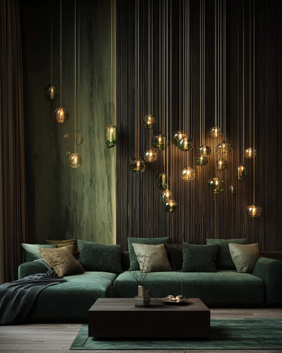 Forest Green Living Room Decor Ideas