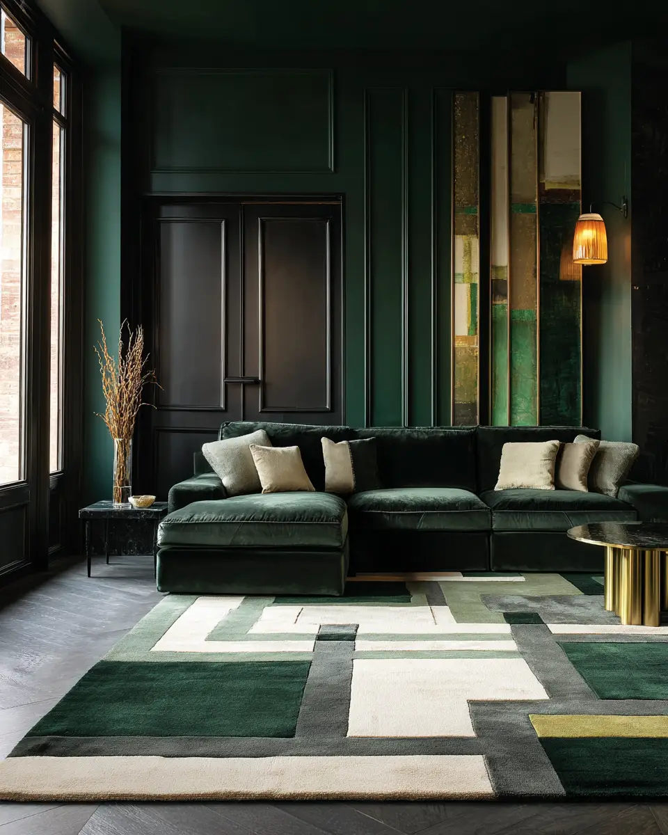 Forest Green Living Room Decor Ideas