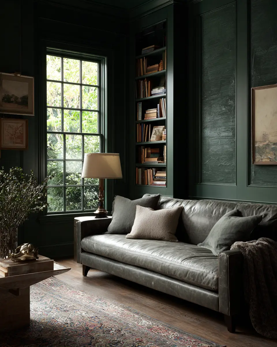 Forest Green Living Room Decor Ideas