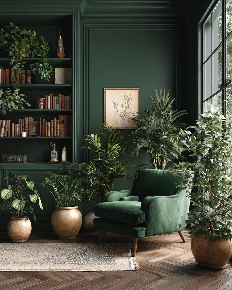 Forest Green Living Room Decor Ideas