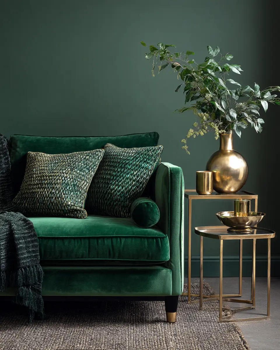 Forest Green Living Room Decor Ideas