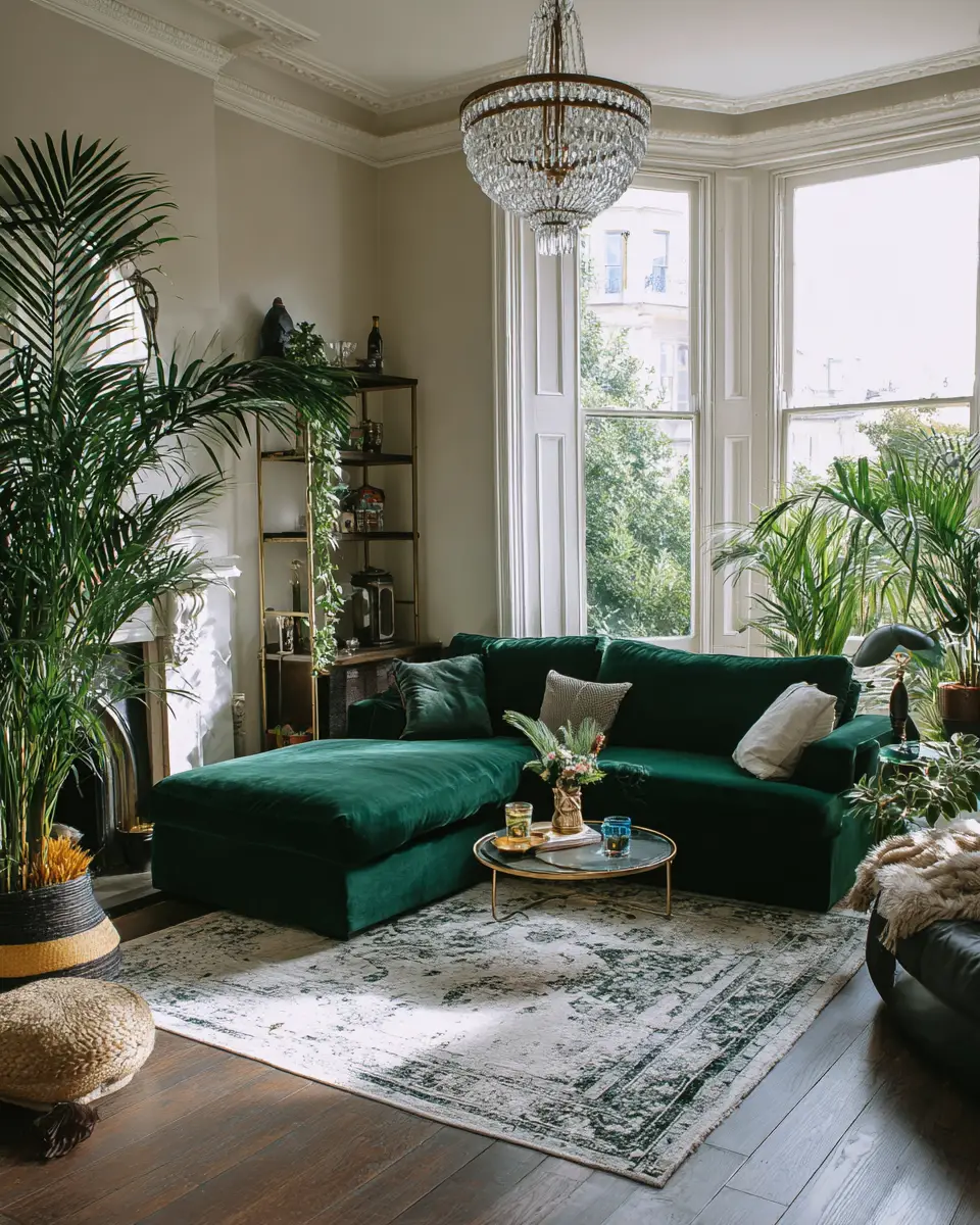 Forest Green Living Room Decor Ideas
