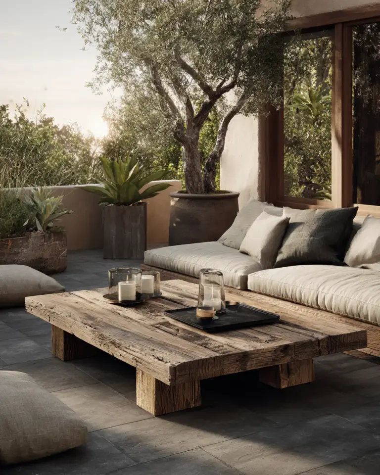 Forest Green Minimalist Patio Decor Ideas - Featured