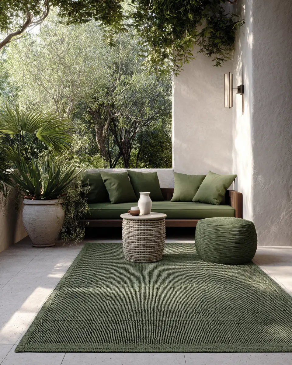 Forest Green Minimalist Patio Decor Ideas