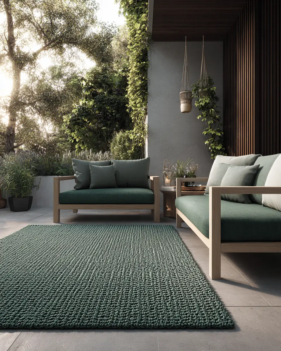 Forest Green Minimalist Patio Decor Ideas