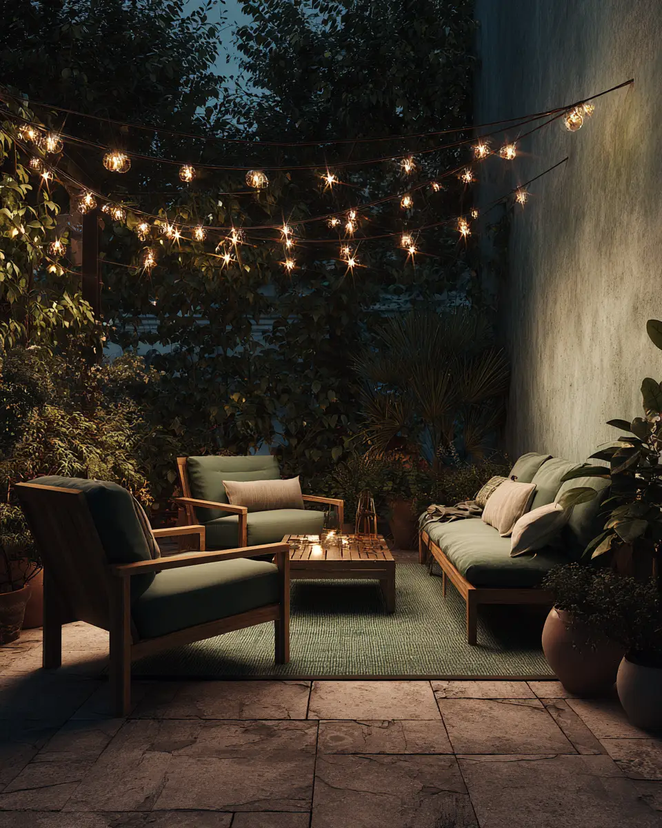 Forest Green Minimalist Patio Decor Ideas