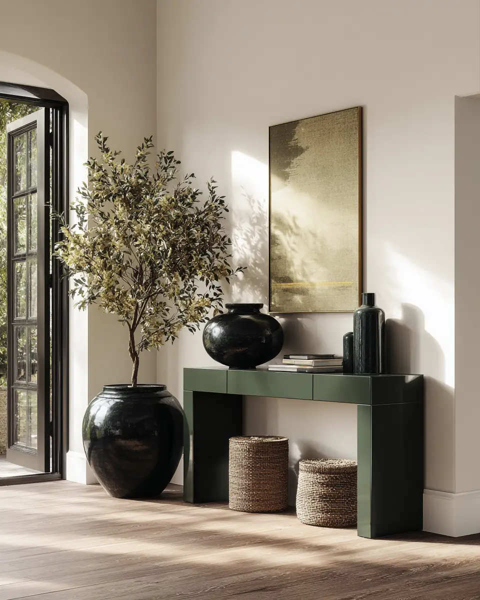 Forest Green Modern Entryway Decor Ideas