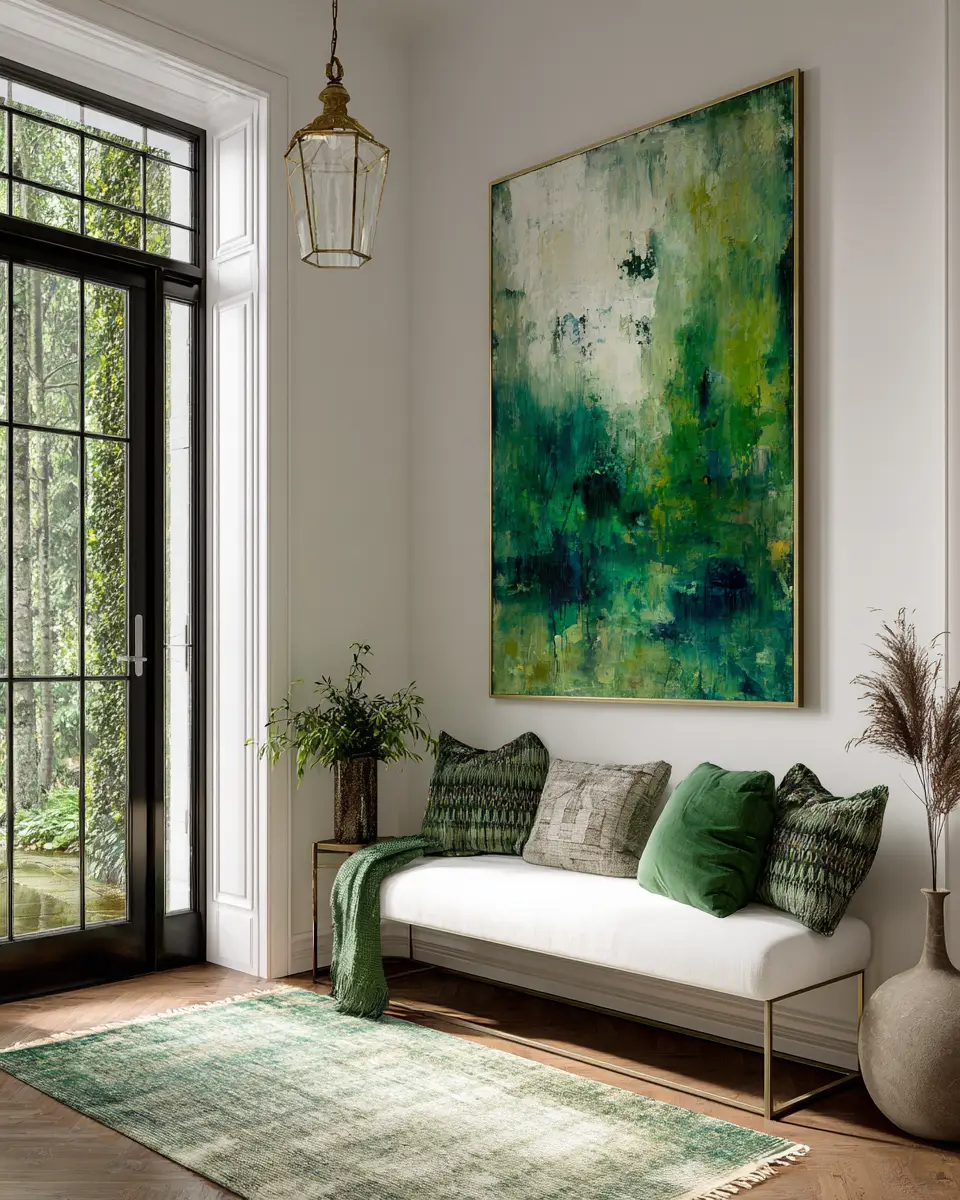 Forest Green Modern Entryway Decor Ideas