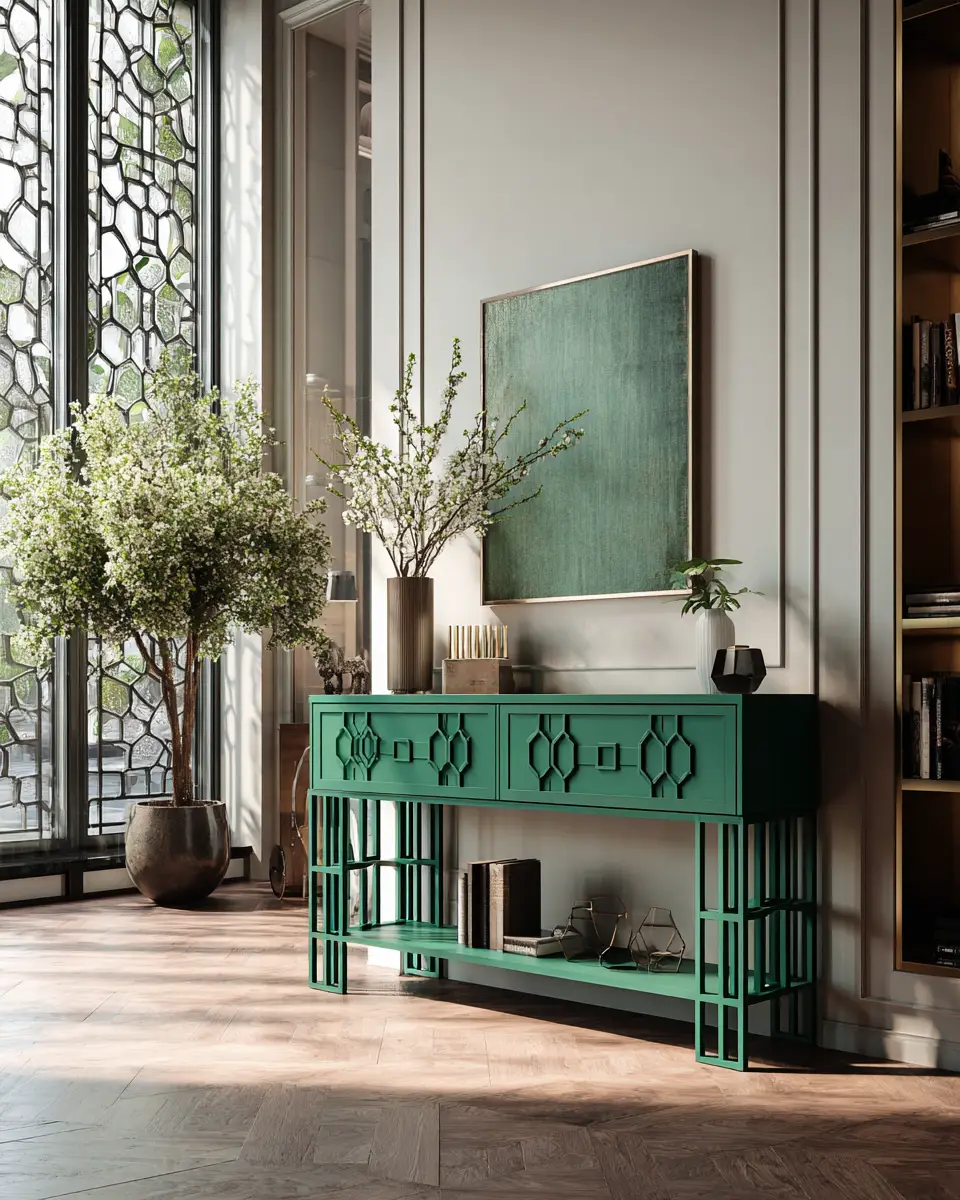 Forest Green Modern Entryway Decor Ideas