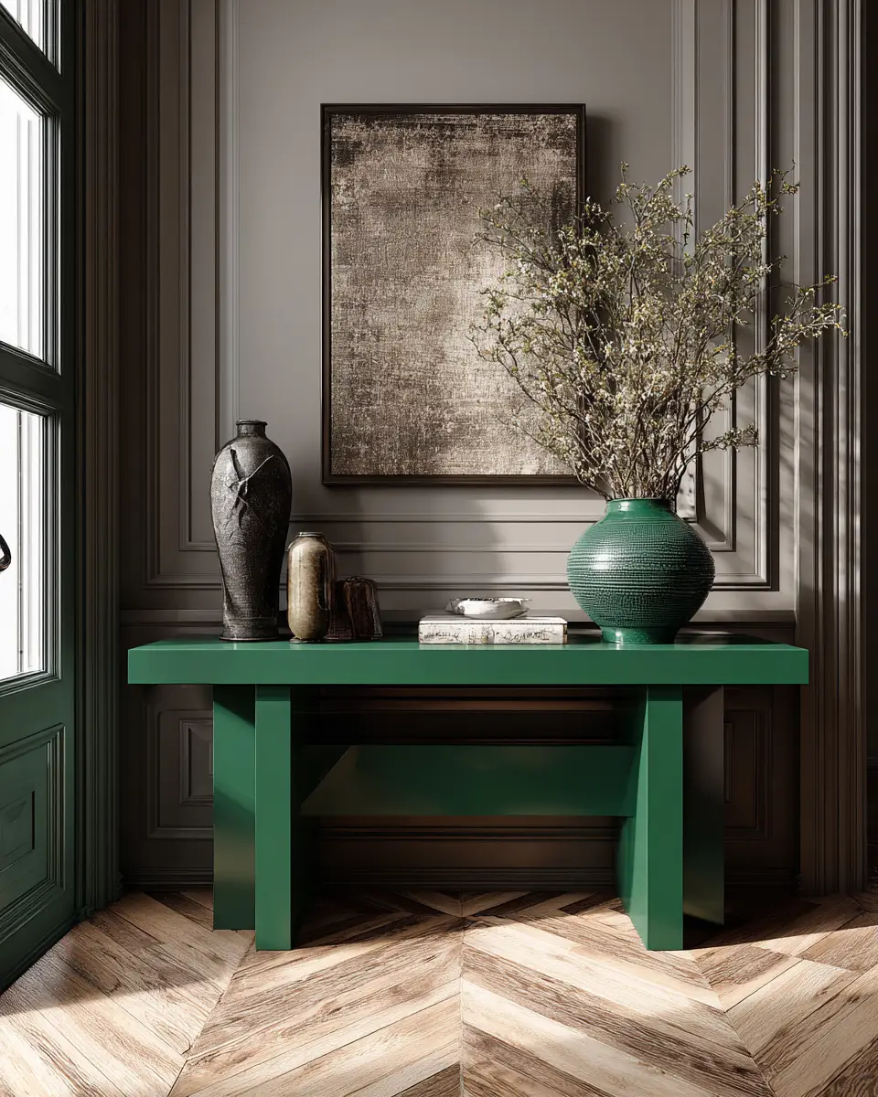 Forest Green Modern Entryway Decor Ideas