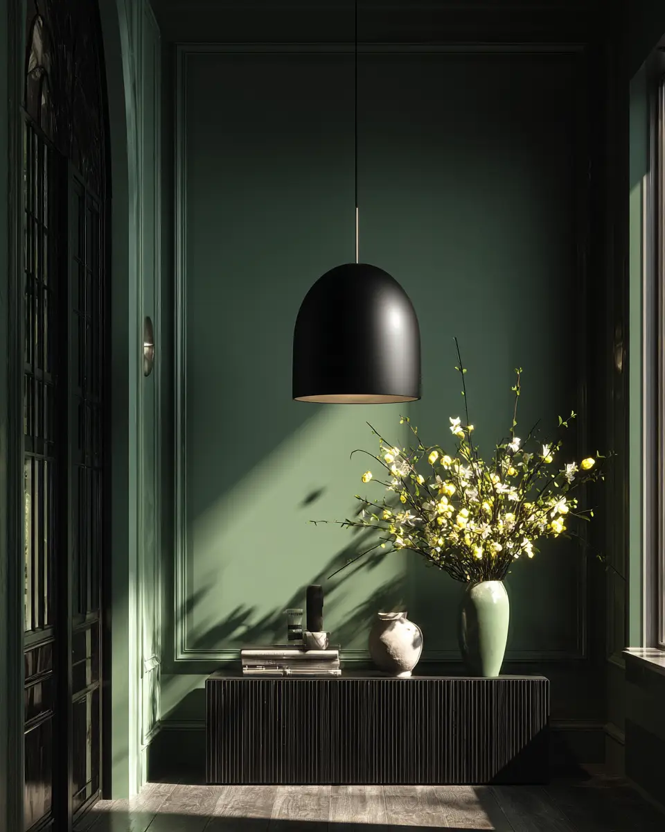 Forest Green Modern Entryway Decor Ideas