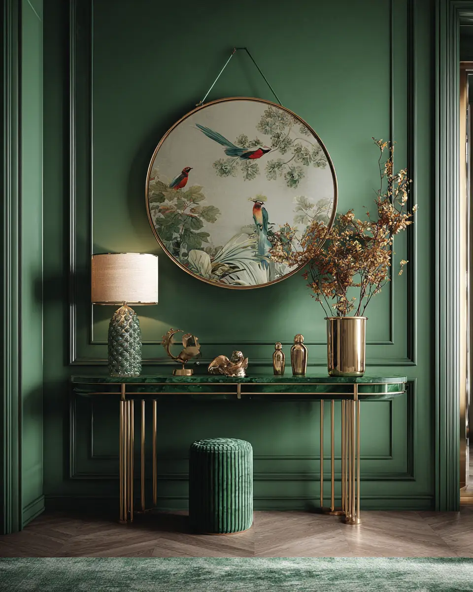 Forest Green Modern Entryway Decor Ideas