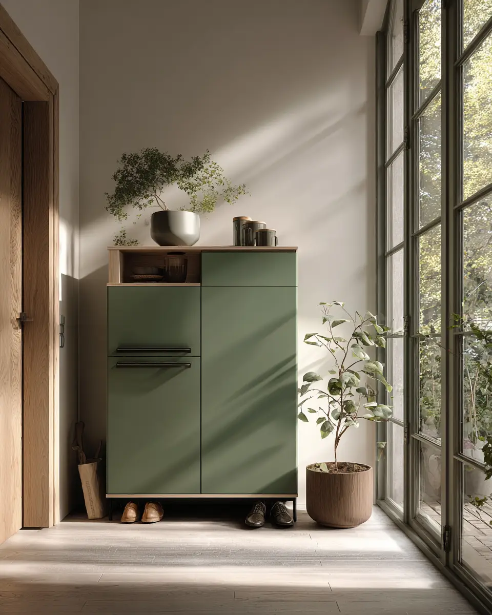 Forest Green Modern Entryway Decor Ideas