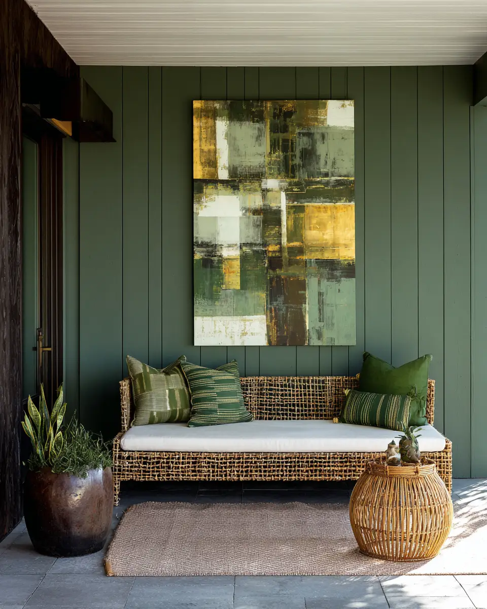 Forest Green Porch Decor Ideas