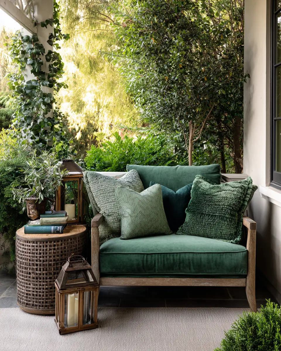 Forest Green Porch Decor Ideas