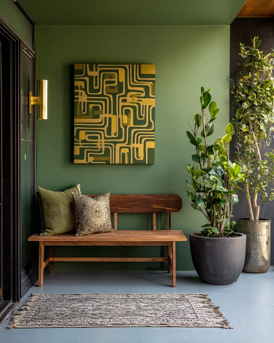 Forest Green Porch Decor Ideas