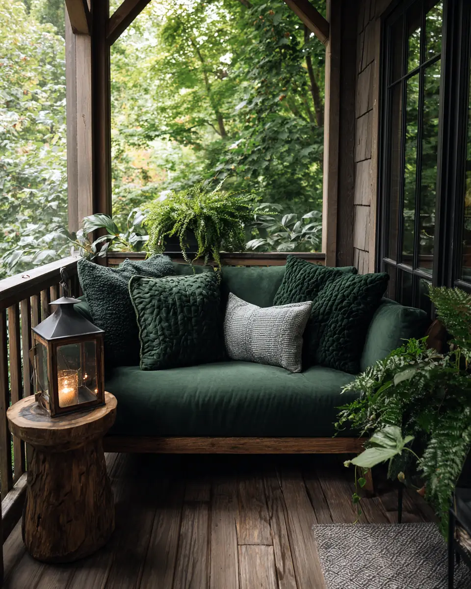 Forest Green Porch Decor Ideas