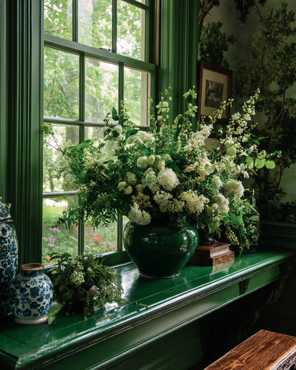 Forest Green Porch Decor Ideas