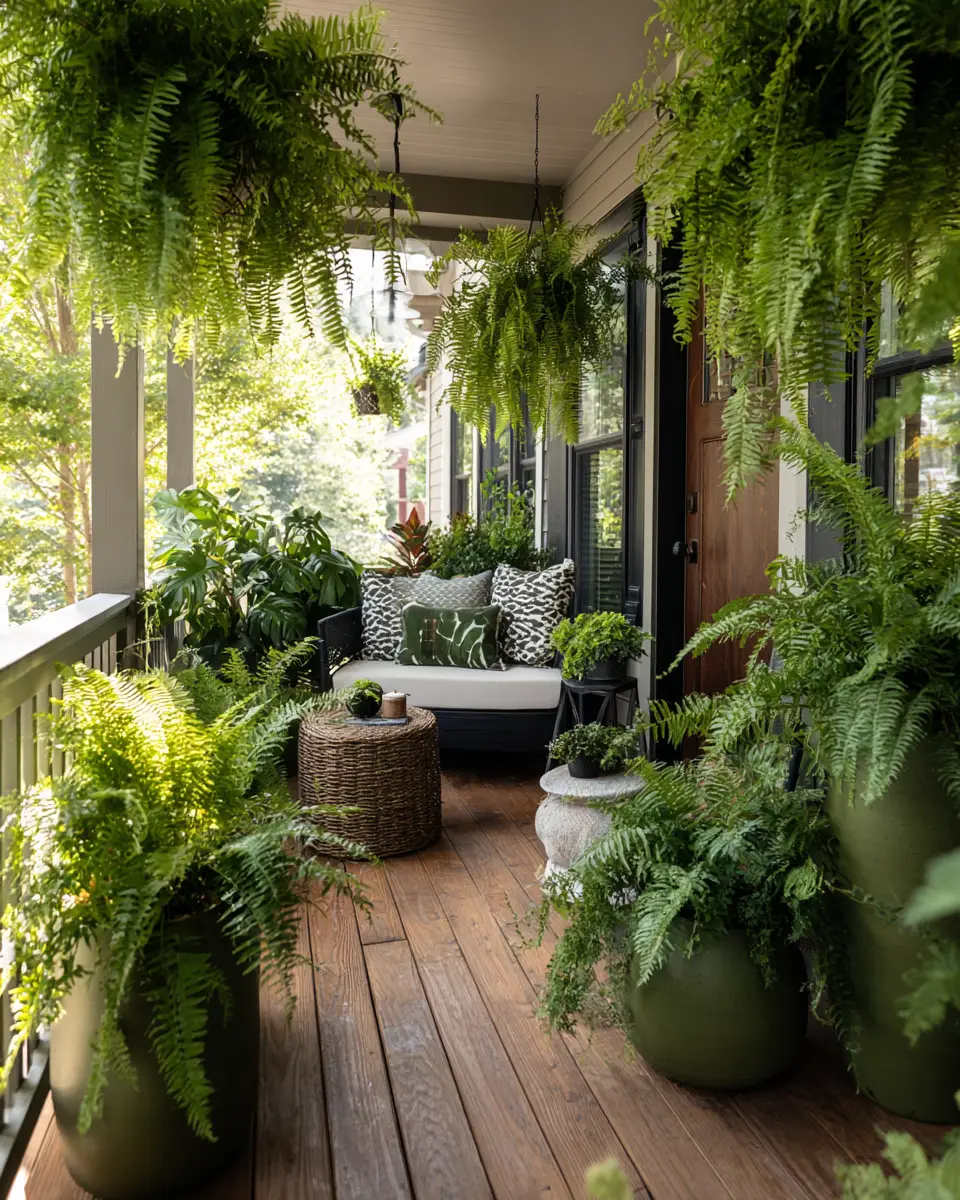 Forest Green Porch Decor Ideas