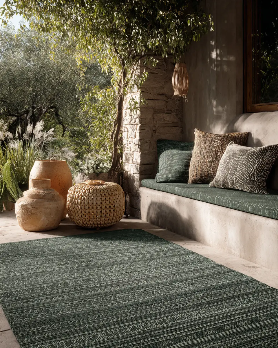 Forest Green Porch Decor Ideas