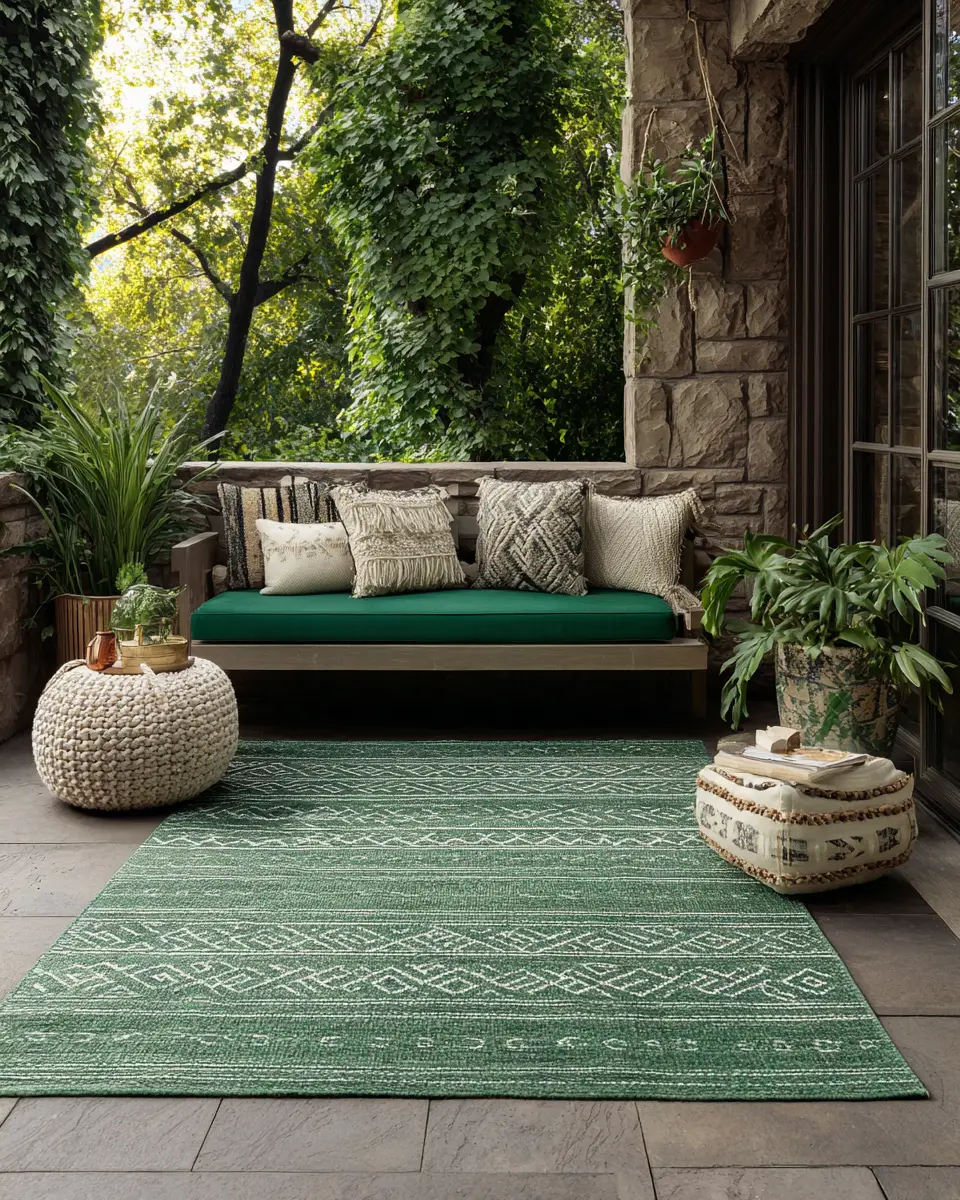 Forest Green Porch Decor Ideas